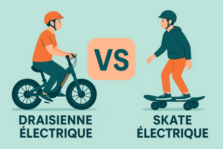 Skate électrique vs Draisienne électrique